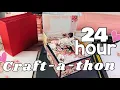 24 HOUR CRAFT-A-THON how much can I craft in 24 hours vlog