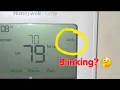 HONEYWELL THERMOSTAT BLINKING COOL ON