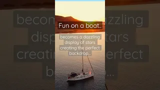 The starlit soirée: Do you enjoy sundowners? Let us know below 👇#sailing #sailinglife #shorts