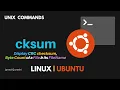 How to Verify Data Integrity of Source File and Transferred File cksum Command in Linux