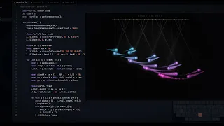 ASMR Programming Pendulum Wave Simulation - No Talking