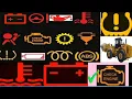 Warning lights on a car dashboard warning lights