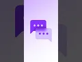 Glassmorphism Icon Speech Bubbles