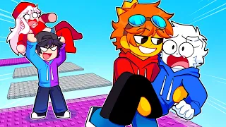 JUGAMOS EN LA TORRE TROLL DE ABRAZOS 😭 | Troll Hug Tower Roblox