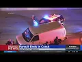 Pursuit ends in crash in Rancho Cucamonga