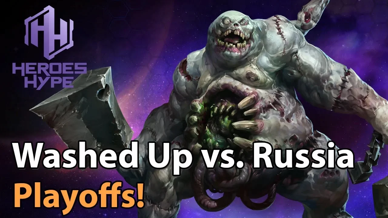 ► Heroes of the Storm: Washed Up vs. Team Russia - HeroesHype Playoffs,