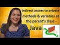 Java Inheritance child class don t reach private method and variables of the parent class directly