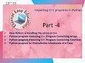TN 12th STD CS Chapter 14 Importing C files in python Part 4 How to execute array function