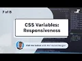 Responsiveness in CSS variables CSS custom properties