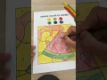 Watermelon Color By Number Summer Coloring Pages