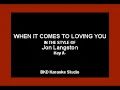 Download Lagu Jon Langston - When It Comes To Loving You (Karaoke Version)