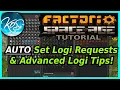 How to Set up Logi Requests AUTOMATICALLY in Vanilla Advanced Tips Tutorial - Factorio Space Age