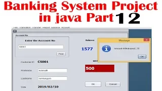 Complete Bank Management System Project in Java with Source Code Java Projects part 12