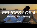 Maluma - Felices los 4 (Salsa Version) ft. Marc Anthony (Letra/Lyrics)