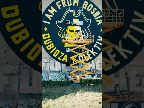 I am from Bosnia 🇧🇦 mural by Obojena klapa #dubiozakolektiv