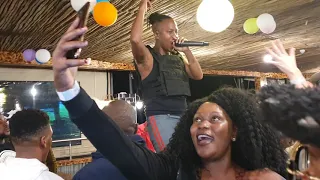 vee mampeezy performing kom dans and important at main deck botswana 