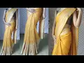 Wear silk saree perfectly silk saree wear to look slim tall easy way