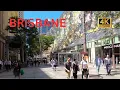 Brisbane Australia Walking Queen and Adelaide Streets 4K