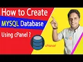 How to Create MYSQL Database Using cPanel
