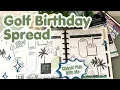 Golf Birt ay Plan With Me Classic Happy Planner Spread for My Nephew s Birt ay