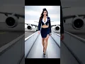 Download Lagu [4K] HOT FLIGHT ATTENDANT JEN SHOWING HER.. | AI LOOKBOOK #stewardess