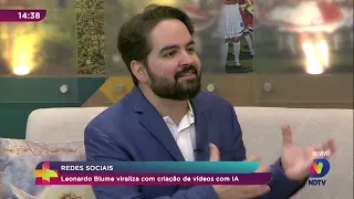 Leonardo Blume viraliza com vídeos criativos feitos com inteligência artificial