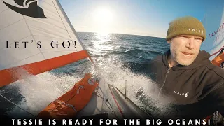 Giving Tessie a full test sail before Lindisfarne!