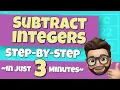 Master Subtracting Integers in ONLY 3 MINUTES Mr Ace Math