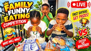 Family Food Challenge 😂😂