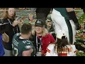 Mic d up Mama Kelce finding her boys Travis Jason after the Super Bowl LVII is everything