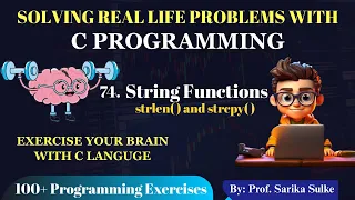 74 String Functions strlen and strcpy Functions Explained with Examples C Tutorial