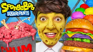 Spongebob Giant Food IRL + ASMR