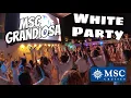 Lagu MSC Grandiosa White Party Megaship MSC Cruises USA 2026 : WARNING Video Contains Flashing Lights