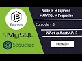 REST API in Hindi Node js Express MySQL Sequelize Elkick 2025