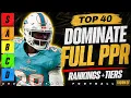 Top 40 PPR Running Back Rankings Tiers - 2026 Fantasy Football