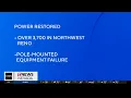 Power restored to more than 3 700 people in northwest Reno