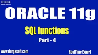Oracle Tutorials online training Oracle SQL Functions Part - 4