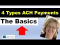 ACH Explained The Four Types of ACH Payments