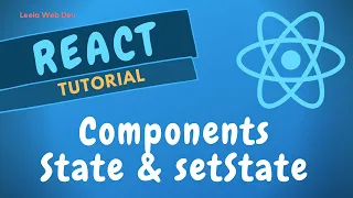 8 Understanding State in React Class Components Update state using the setState in ReactJs