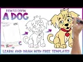 How to Draw Dog Easy - Free Drawing Worksheet PDF for Tracing and Coloring