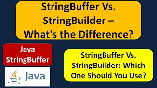 StringBuffer Vs StringBuilder - What s the Difference Java Tutorial