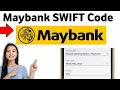 How to Get The Maybank SWIFT Code 2025