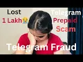 Mere saath 1 lakh ka fraud Telegram Prepaid Task Scam