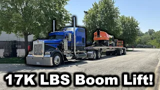 Tried To Check In Early 22yr Old Flatbedder Picks Up A Boom Lift