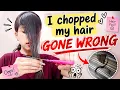 I CHOPPED MY HAIR AT HOME 24 Hour Haircut Challenge Gone WRONG Haircut Fail