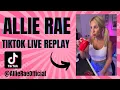 TIKTOK LIVE STREAM REPLAY Monday Funday with Allie Rae