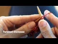 Twisted Increase Knitting