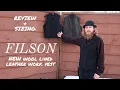 New FILSON Wool Lined Leather Work Vest Mackinaw Wool Vests