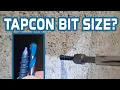 Tapcon Screws Into Concrete Which Size Bit To Use Tapcon Anchoring Concrete Fastening Tip
