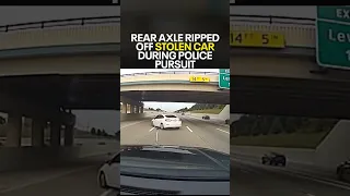 The Grappler Rips Off Stolen Car Rear Axle During Police Pursuit 